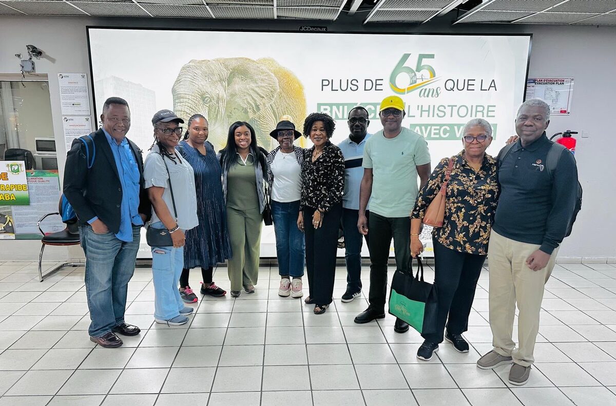 The mission team in Abidjan